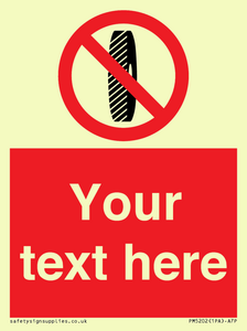 Custom Do Not Change Grinding Wheel Sign